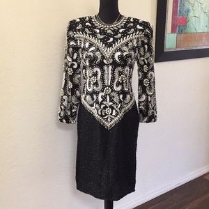 Vintage Cocktails Embroidered with sequins Dress